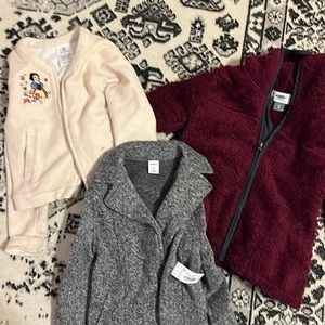 Set of 3 toddler girls jackets 4/5t
